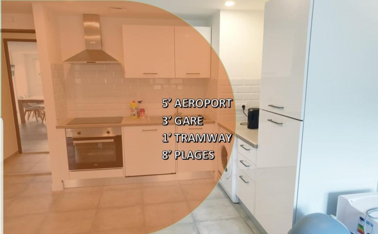 Appartements Renove 2023 Proche Aeroport 5Min, Gare Sncf 2 Min, Tramway Au Pied De L'Immeuble , Parking Possible, Renovated Apartments 2023 Near The Airport 5 Min, Train Station 2 Min, Tram Next To The Building 1 Min, Parking Possible Nicea Zewnętrze zdjęcie